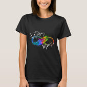 Neurodiversity Symbol Rainbow Infinity Autisme Mam T-shirt (Voorkant)