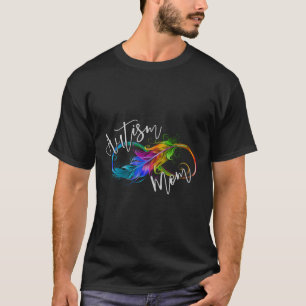 Neurodiversity Symbol Rainbow Infinity Autisme Mam T-shirt