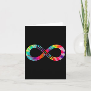 Neurodiversity Tie Dye Infinity Sign Autisme Aware Kaart