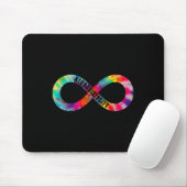 Neurodiversity Tie Dye Infinity Sign Autisme Aware Muismat (Met muis)