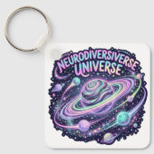 Neurodiversum Universum Neon Pride Sleutelhanger (Voorkant)