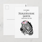 Neuroendocriene Briefkaart voor kankerbewustwordin (Voorkant / Achterkant)