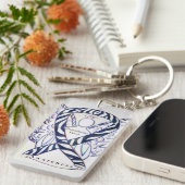 Neuroendocriene kanker Bewustheid Koolstofkringloo Sleutelhanger (Voorkant Rechts)