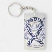 Neuroendocriene kanker Bewustheid Koolstofkringloo Sleutelhanger (Voorkant)