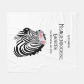 Neuroendocriene kanker Bewustmakingsdeken Fleece Deken (Voorkant (Horizontaal))