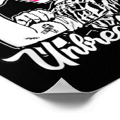 Neuroendocriene kanker Onbreekbaar lint Poster (Hoek)