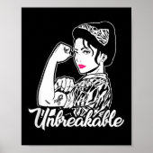 Neuroendocriene kanker Onbreekbaar lint Poster (Voorkant)