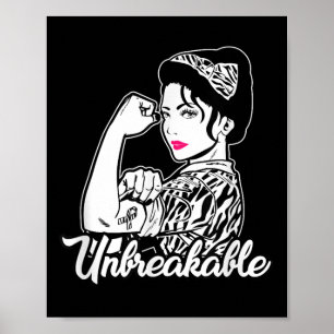 Neuroendocriene kanker Onbreekbaar lint Poster