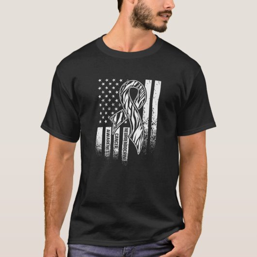 Neuroendocriene kanker Overlevende Amerikaanse vla T-shirt (Voorkant)
