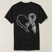 Neuroendocriene kanker Survivor Heart Warrior Pull T-shirt (Design voorkant)