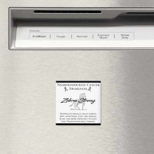 Neuroendocriene kanker Zebra Magneet (Insitu (Vaatwasser))