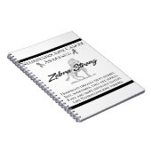 Neuroendocriene kanker Zebra Notitieboek (Rechterzijde)