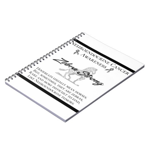 Neuroendocriene kanker Zebra Notitieboek (Linkerzijde)