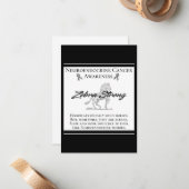 Neuroendocriene kanker Zebra Notitiekaartje (Voorkant / Achterkant in situ)