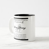 Neuroendocriene kanker Zebra Tweekleurige Koffiemok (Voorkant links)