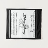 Neuroendocriene kanker Zebra Wandkleed (Voorkant (horizontaal))