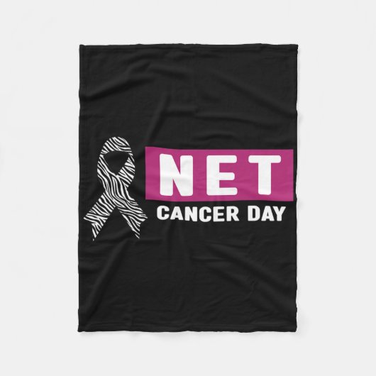 Neuroendocrine Cancer Awareness - World Net Cancer Fleece Deken (Voorkant)