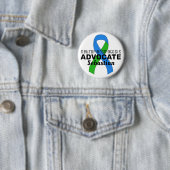 Neurofibromatose Advocate Ribbon White Button (In situ)