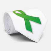 Neurofibromatose, NF, NF1, NF2, groen lintje Stropdas (Opgerold)