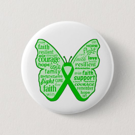 Neurofibromatosis Awareness Butterfly Ribbon Ronde Button 5,7 Cm (Voorkant)