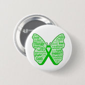Neurofibromatosis Awareness Butterfly Ribbon Ronde Button 5,7 Cm (Voorkant /achterkant)