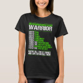 Neurofibromatosis Awareness Pain Green Ribbon T-shirt (Voorkant)