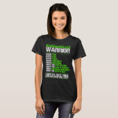 Neurofibromatosis Awareness Pain Green Ribbon T-shirt (Voorkant volledig)