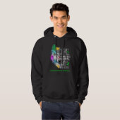 Neurofibromatosis Awareness Ribbon Support Giften Hoodie (Voorkant volledig)