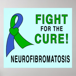 Neurofibromatosis Ribbon: Strijd tegen de Cure! Poster