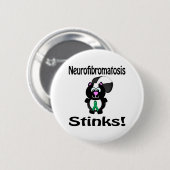 Neurofibromatosis Stinks Skunk Awareness Design Ronde Button 5,7 Cm (Voorkant /achterkant)