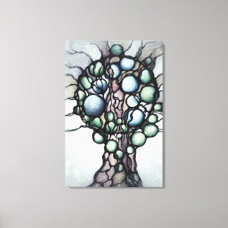 Neurografische Boom des Levens Trui - Abstracte Bo Canvas Afdruk