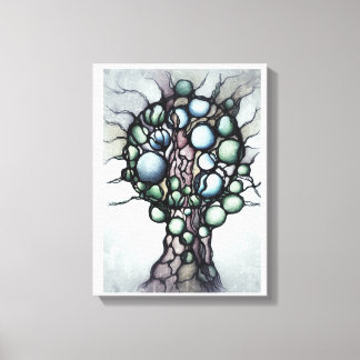 Neurografische Boom des Levens Trui - Abstracte Bo Canvas Afdruk