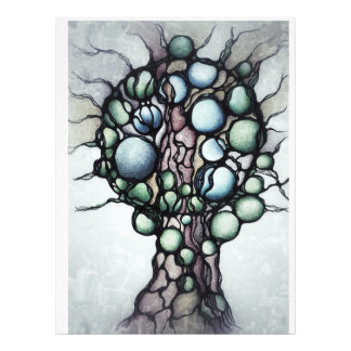 Neurografische Boom des Levens Trui - Abstracte Bo Foto Afdruk