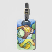 Neurografische kunst op bagagelabel (Voorkant (verticaal))