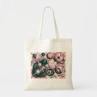 Neurografische Kunst Sweatshirt Roze Groen Abstrac Tote Bag