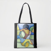 Neurografische kunst tote bag (Voorkant)