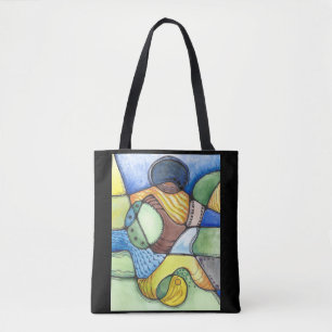 Neurografische kunst tote bag