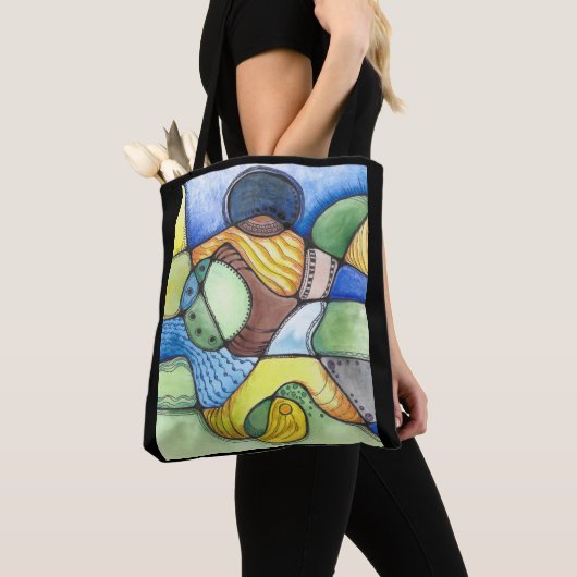 Neurografische kunst tote bag (Dichtbij)