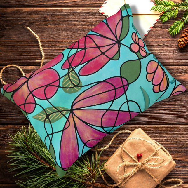 NEUROGRAFISCHE LENTEBLOEMEN WATERVERVEN ACCENT KUSSEN (Creator heeft geüpload)