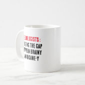 Neurologen: De kloof overbruggen tussen hersenen e Koffiemok (Voorkant links)