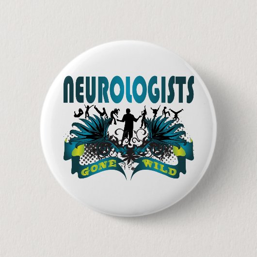Neurologen Gone Wild Ronde Button 5,7 Cm (Voorkant)
