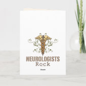 Neurologen Rock Wenskaart Kaart (Achterkant)