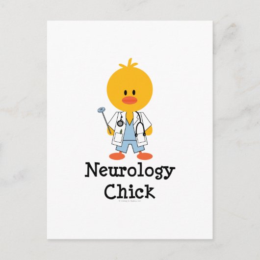 Neurologie Chick Briefkaart (Voorkant)