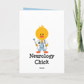 Neurologie Chick Wenskaart Kaart (Achterkant)
