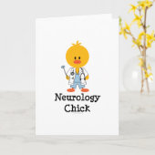 Neurologie Chick Wenskaart Kaart (Gele Bloem)