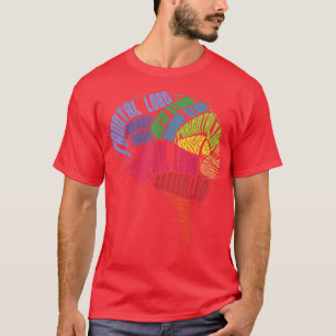 Neurologie Humaan hersenanatomie Neurologen Brain T-shirt