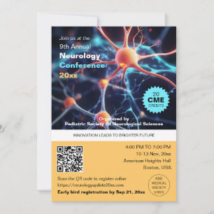 Neurologie Neurochirurgie Medische Conferentie QR Kaart