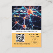 Neurologie Neurochirurgie Medische Conferentie QR  Visitekaartje (Voorkant)