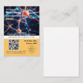 Neurologie Neurochirurgie Medische Conferentie QR  Visitekaartje (Voorkant / Achterkant)