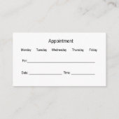 Neurologie Neuroloog Afspraak Visitekaartjes (Achterkant)